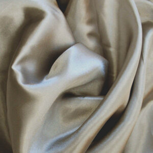 Plain Satin Fabric - Beige