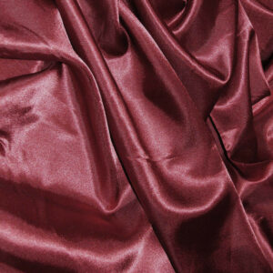 Plain Satin Fabric - Burgundy
