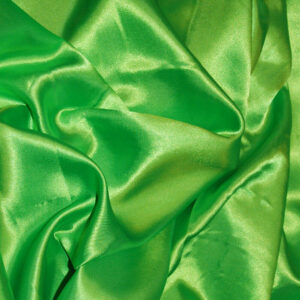 Plain Satin Fabric - Flo Lime