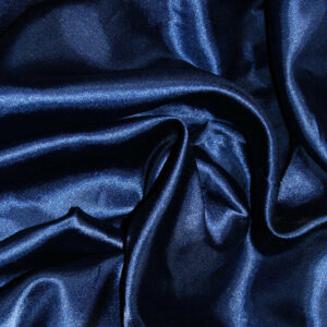 Plain Satin Fabric - Navy Blue