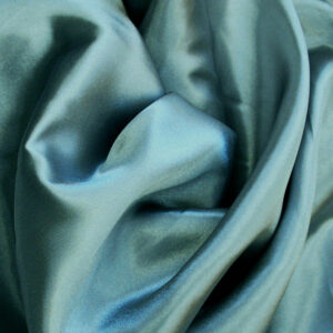 Plain Satin Fabric - Ocean Blue