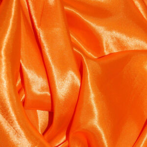 Plain Satin Fabric - Orange