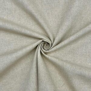 Plain Beige Cotton Rich Linen Fabric Upholstery