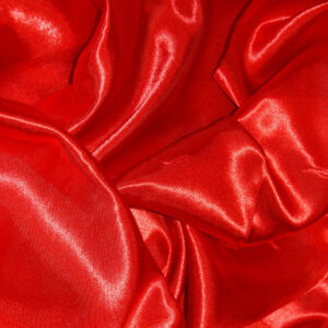 Plain Satin Fabric - Red