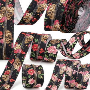 5mm Printed Zip By the Metre