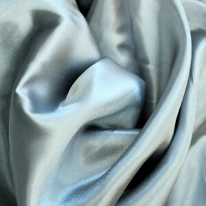 Plain Satin Fabric - Silver