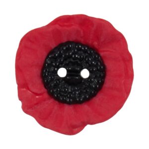 Poppy Buttons - Two Hole or Shank - Remembrance Day