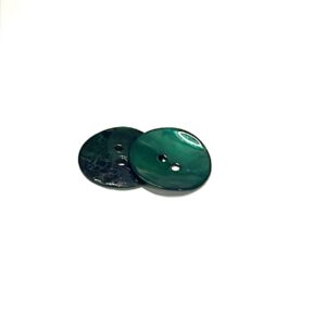 G410520\26 Natural Mother of Pearl Green Dyed Shell Button (14mm)
