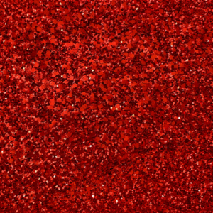 Chunky Glitter On Cotton Drill Fabric - Red