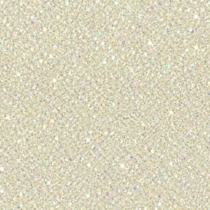Chunky Glitter On Cotton Drill Fabric - White