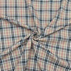 Caramel Thompson Scottish Tartan Fabric Polyester
