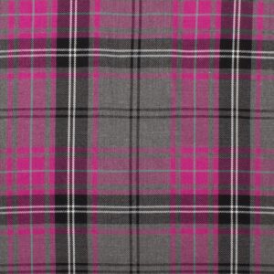 Fuchia Rebellion Scottish Tartan Fabric Polyviscose