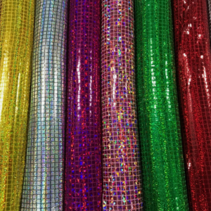 Square Sequin Hologram Mesh Fabric