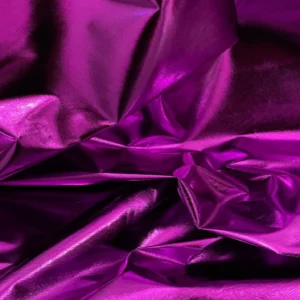 Tricot Lame Metallic Finish Foil Fabric - Purple