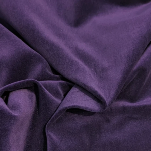 Purple 100% Cotton Velvet Fabric