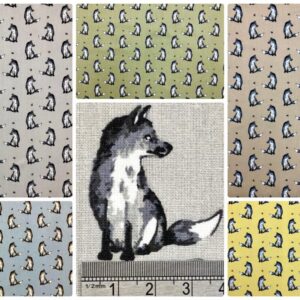 Felix Fox Fabric 100% Cotton Fabric Animal